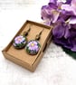 Summer Seconds -Lilac daisy dangle earrings floral jewellery gifts flower lovers - Image 3