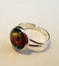 Lizard eye ring - green orange yellow - Image 3