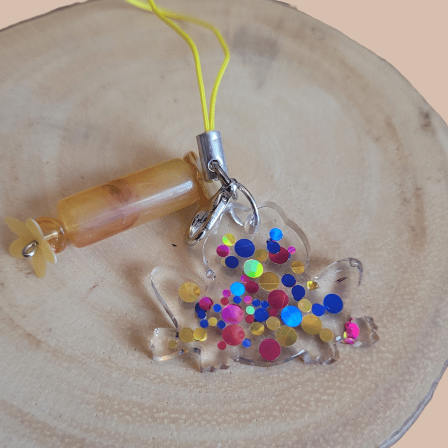 Resin Frog Phone Charm 