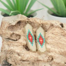 Hand Stitched Native American-Inspired Beaded Earrings