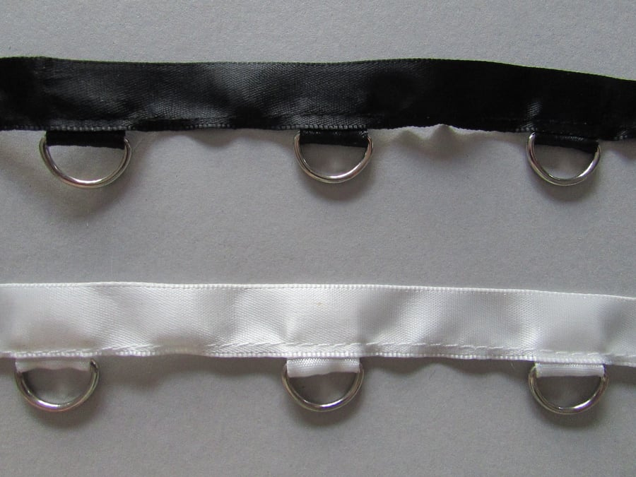 SATIN D RING TAPE SOLD BY THE METRE