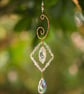 Suncatcher beautiful handmade textured wire work and sparkly beads - Image 8