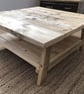 Scandi Style Coffee Table Reclaimed Wood THE MALMO - Image 5