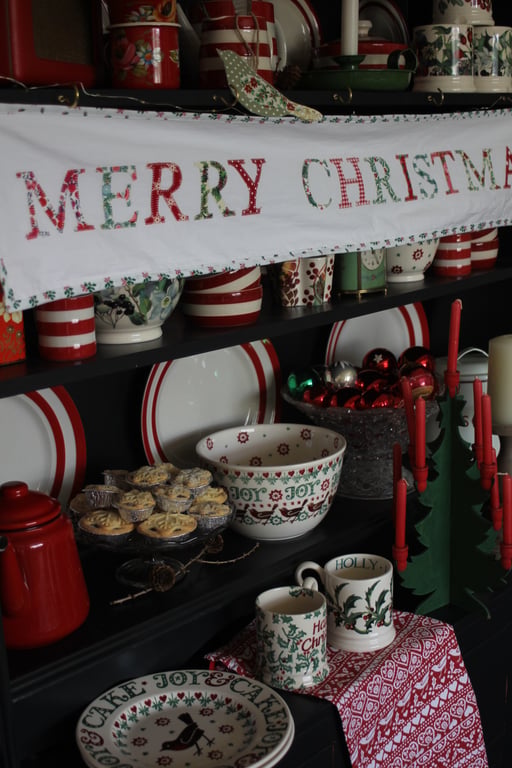 Merry Christmas fabric banner