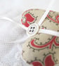 SET OF 3 LAVENDER BAGS - HEART SHAPED HAND EMBROIDERED - Image 4