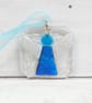 Fused Glass Angel Christmas Card: Handmade Angel Tree Decoration - Image 6