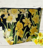 Makeup bags yellow daffodils