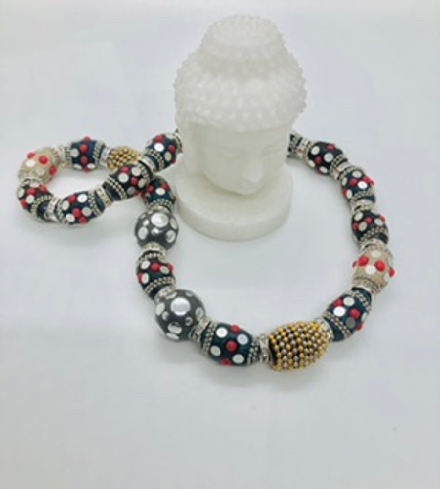 Chunky Kashmiri necklace 
