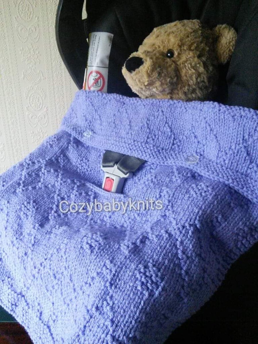 FIRST SIZE BABY CAR SEAT BLANKET Folksy