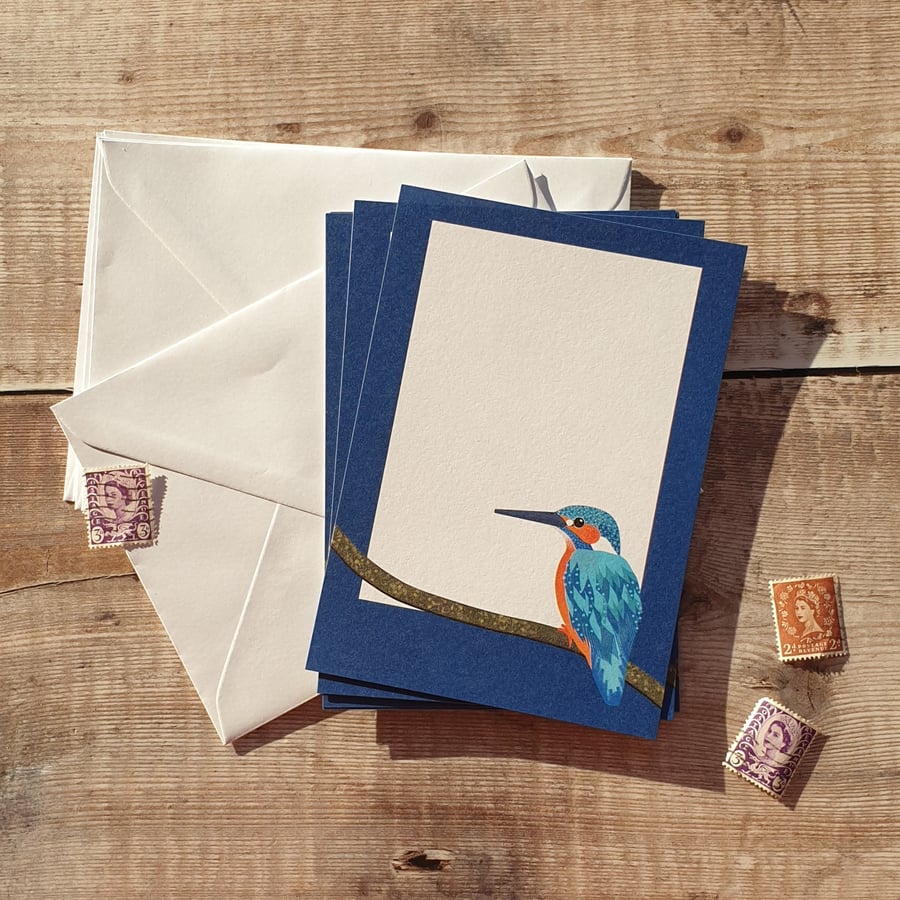 Kingfisher Mini Writing Paper Set Folksy