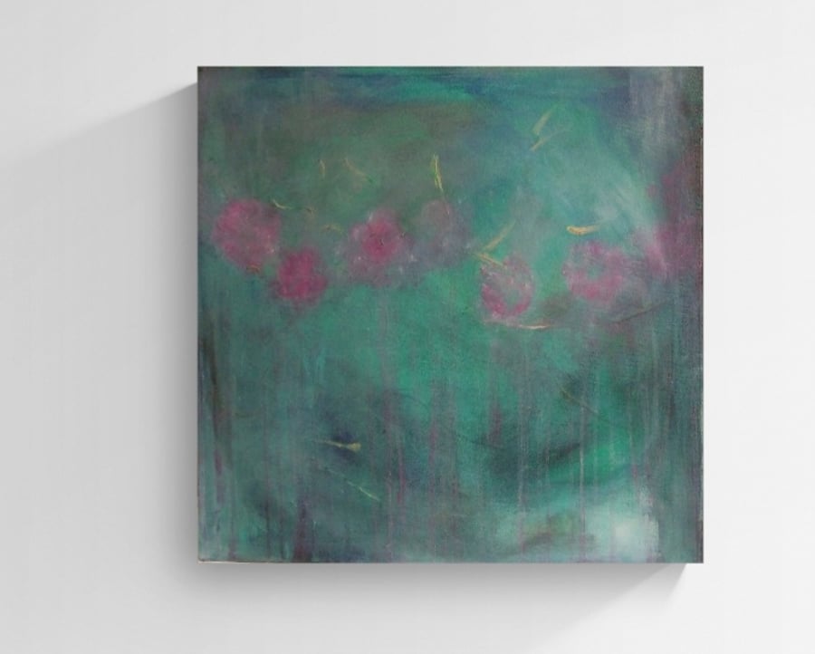 "Gentle Roses" Original Abstract Painting 