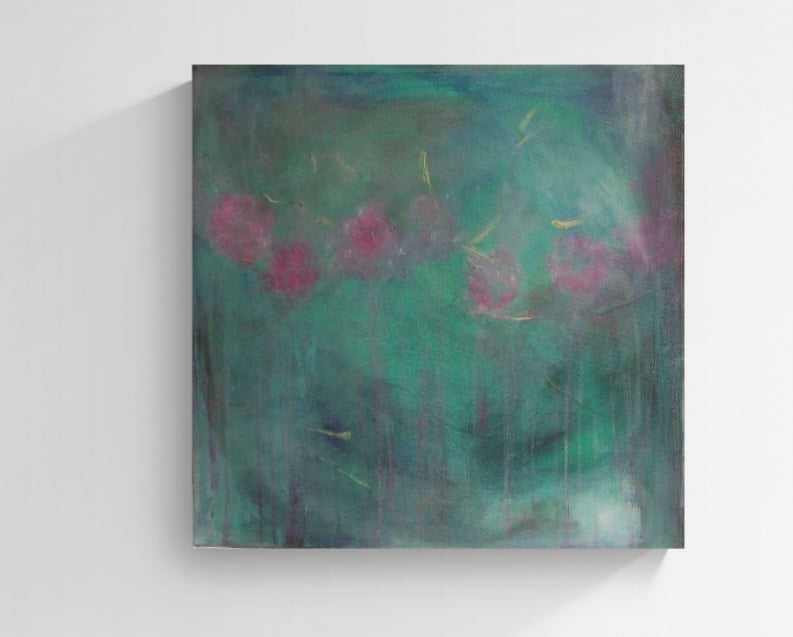 "Gentle Roses" Original Abstract Painting 