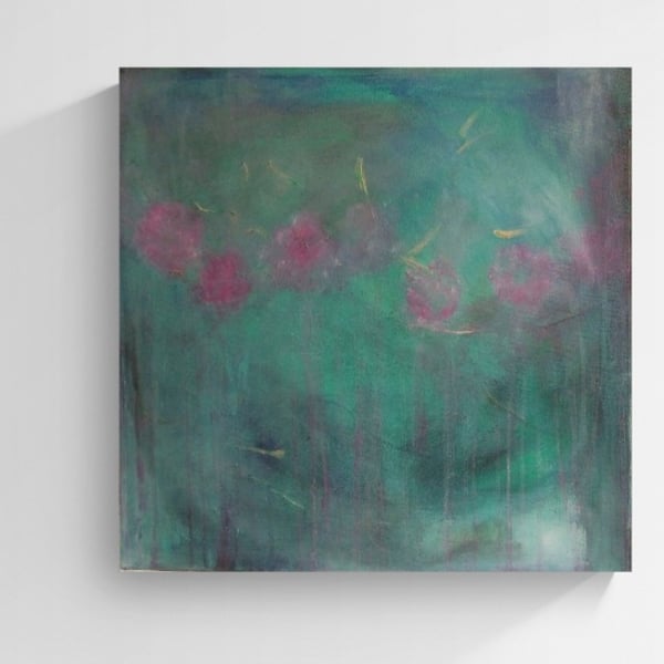 "Gentle Roses" Original Abstract Painting 