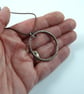 Copper Circle Necklace on Cotton Cord - Image 4