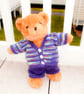 KNITTING PATTERN PDF Teddy in Purple - Image 1