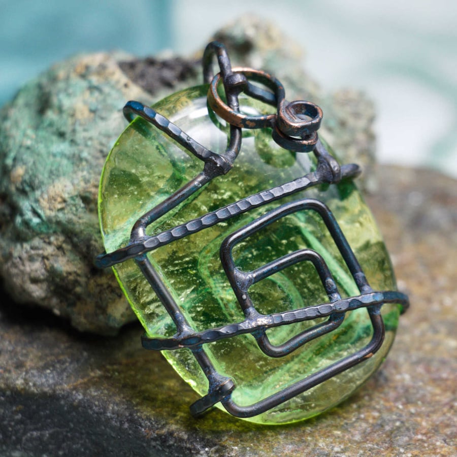 Uranium Glass, Accessory, Key Ring, Bag Charm