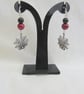 Silver Plated Spider's Web Earrings with Choice of Bead Colours, Spider Earrings - Image 6