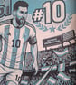 Lionel Messi 3D HueForge Framed Print - 8 x 6.5 Inch - Stand Included - Image 3