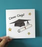 Graduate Card, student, graduation card, getting a degree card, clever clogs - Image 1