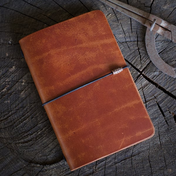 Leather Handbag or Pocket Journal Cover -Beautiful Handmade High Quality Leather