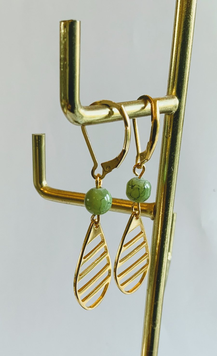Gold Stainless Steel Earrings