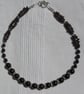 Dark Red Garnet Gemstone Beaded Statement Necklace "Vitality" - Image 7