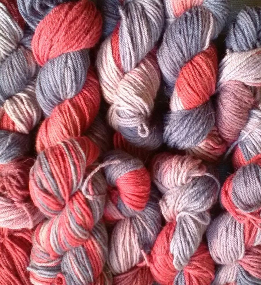 SPECIAL! 200g Hand-dyed  WOOL ALPACA DK Stormy Dawn