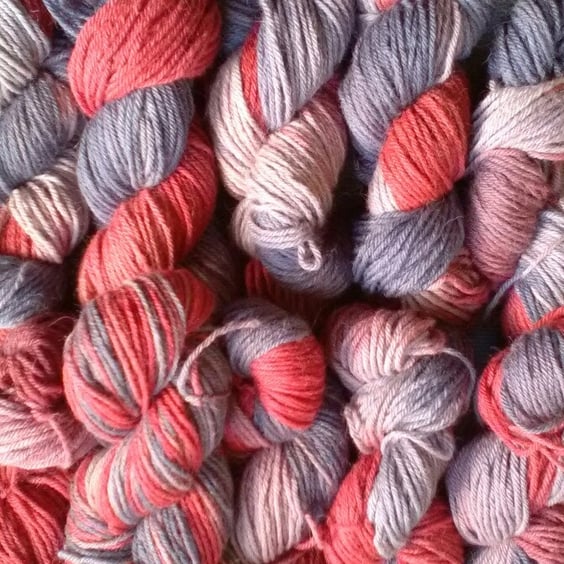 SPECIAL! 200g Hand-dyed  WOOL ALPACA DK Stormy Dawn