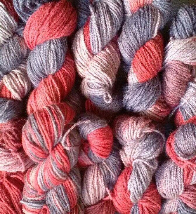 SPECIAL! 200g Hand-dyed  WOOL ALPACA DK Stormy Dawn