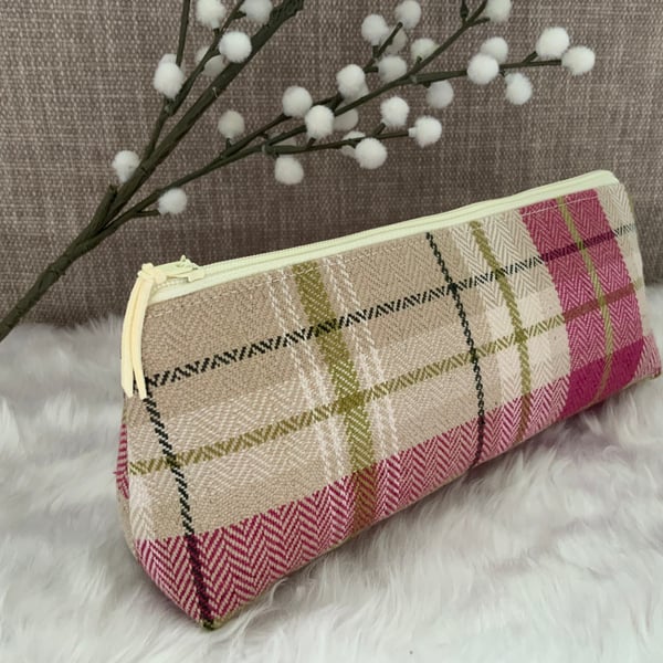 Summer Seconds, Pencil Case, Brush Case, Cosmetic Bag, Zipped Purse, Check