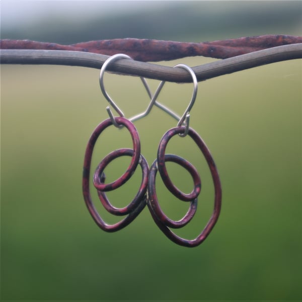  Copper Swirl Earrings