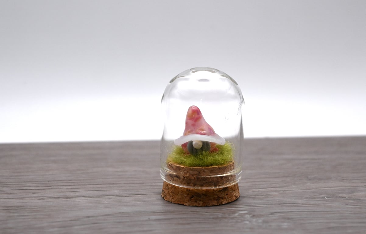 small glass gnome keepsake