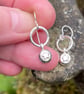 Silver star drop earrings - Image 5