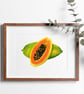Papaya Fruit Art Print - Image 4
