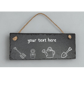 Personalised hanging Slate Sign - Image 4