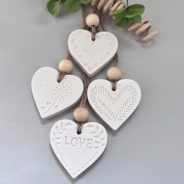 Fragrance Oil Diffuser - Hanging Heart Decor