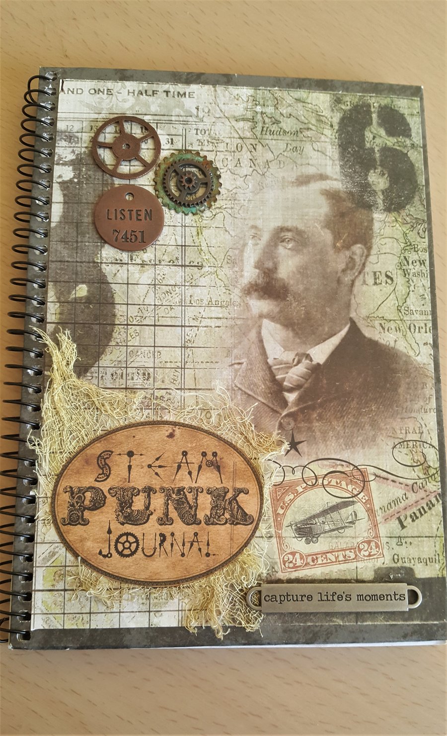 Steampunk Mixed Media Notebook 
