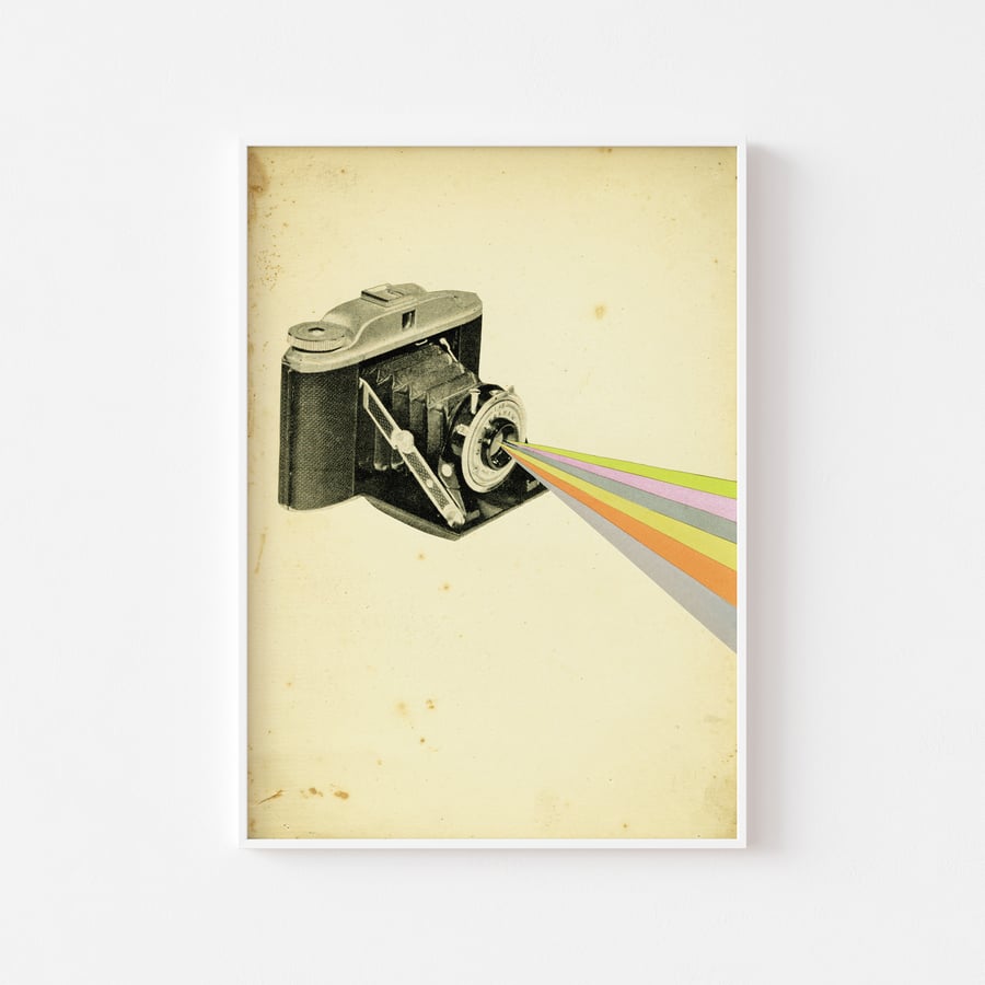 Camera Art Print - It's a Colourful World