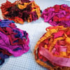 Silk Sari Ribbon bundles - Spring, Summer Autumn or Winter themes