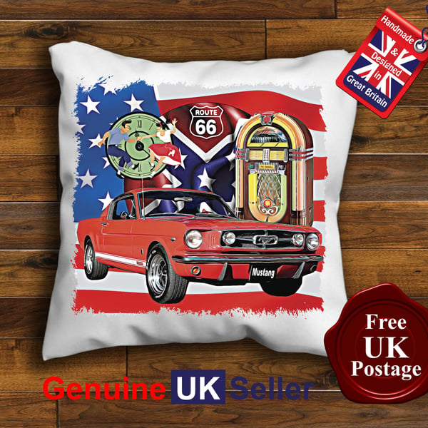 1957 Mustang fastback Cushion Cover, Choose Your Size