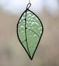 Green leaf stained glass suncatcher - Image 2