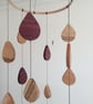 Handmade Wooden Raindrop Mobile – Maple, Purpleheart & Beech - Home Decour - Image 2