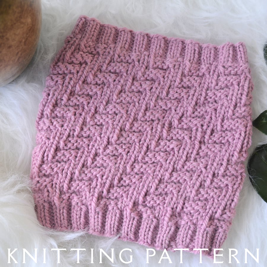 The Brenna Cowl Knitting Pattern PDF Version By Email