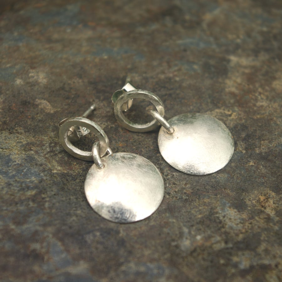 Eco Silver Circles Earrings  