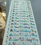 Wedding themed peel off stickers, 6 sheets - Image 7