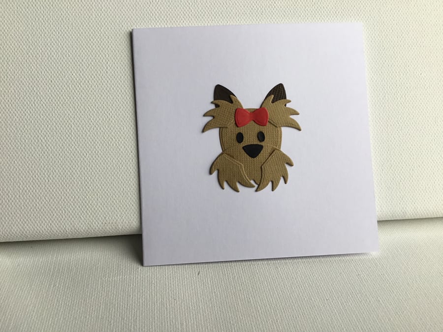 A small dog card. Any occasion card. Gift card CC379