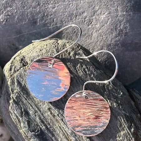 wild swims silver dangly earrings