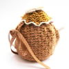 Mustard Tea Pot Cosy , hand knit , half price