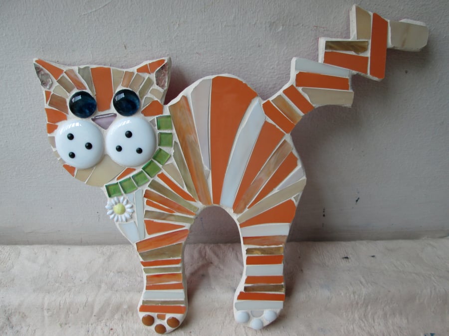 Mosaic Ginger Cat