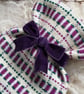 Mini Hot Waterbottle - Damson. Handwoven in Wales - Image 4